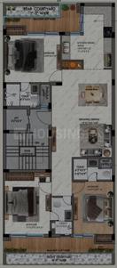Project Image of 0.0 - 1800.0 Sq.ft 3 BHK Apartment for buy in AU Greenfield Floors