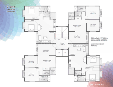 Project Image of 645.83 - 837.0 Sq.ft 2 BHK Apartment for buy in Sairang Heights C Tower