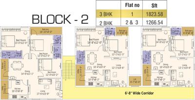 Project Image of 1186.0 - 1823.58 Sq.ft 2 BHK Apartment for buy in SKS Royal Meadows