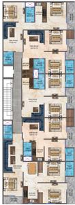 Project Image of 810.0 - 1200.0 Sq.ft 3 BHK Apartment for buy in ARE Nirvana Luxury Residency