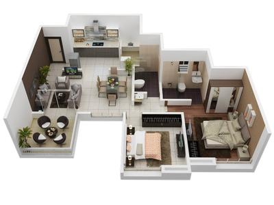 Project Image of 799.0 - 981.0 Sq.ft 2 BHK Apartment for buy in Revell Orchid Phase IV Building F