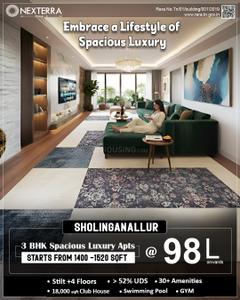 Project Image of 1470.0 - 1520.0 Sq.ft 3 BHK Apartment for buy in Nexterra Phase II