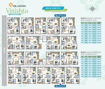 Project Image of 1089.0 - 1792.0 Sq.ft 2 BHK Apartment for buy in DB Lakven Visishta