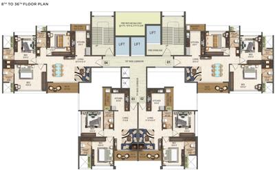 Project Image of 0.0 - 1085.0 Sq.ft 3 BHK Apartment for buy in Kamdhenu Vogue