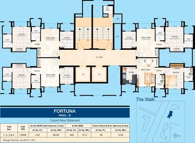 Project Image of 403.0 - 676.0 Sq.ft 1 BHK Apartment for buy in Hiranandani Fortuna B