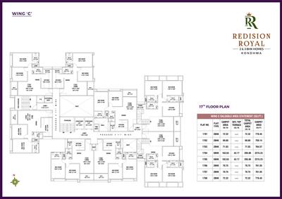 Project Image of 750.14 - 2215.23 Sq.ft 2 BHK Apartment for buy in Redision Royal