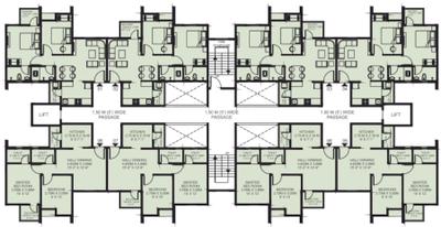 Project Image of 493.0 - 496.0 Sq.ft 2 BHK Apartment for buy in Rachana Sahira Wing A