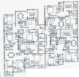 Project Image of 525.0 - 1240.0 Sq.ft 1 BHK Apartment for buy in Vinoth Varsha