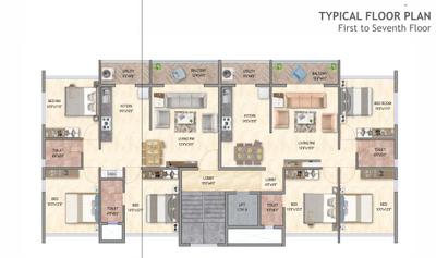 Project Image of 799.76 - 825.05 Sq.ft 3 BHK Apartment for buy in Rajashree Glory