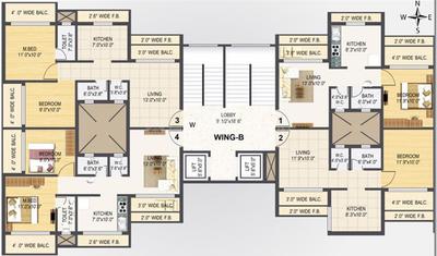 Project Image of 517.85 - 688.78 Sq.ft 1 BHK Apartment for buy in Padmadisha Paradise