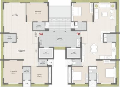 Project Image of 1069.5 - 1729.65 Sq.ft 3 BHK Apartment for buy in Nilkanth Heights