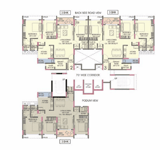 Project Image of 856.0 - 2981.0 Sq.ft 2 BHK Apartment for buy in Palm Amore