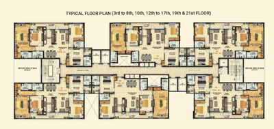 Project Image of 2097.0 - 2389.0 Sq.ft 3 BHK Apartment for buy in Omaxe Grand Omaxe Kingston