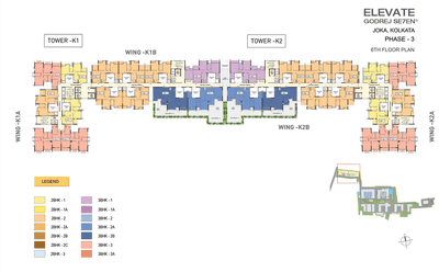 Project Image of 823.0 - 1996.0 Sq.ft 2 BHK Apartment for buy in Elevate At Godrej Se7en