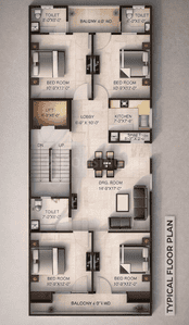 Project Image of 1500.0 - 1650.0 Sq.ft 4 BHK Builder Floor for buy in Alkraj Homes 4BHK