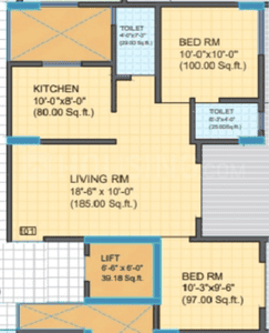 Project Image of 525.39 - 608.16 Sq.ft 1 BHK Apartment for buy in Aakar Tathastu