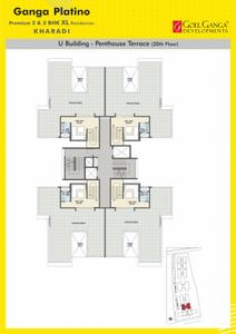 Project Image of 738.73 - 1523.09 Sq.ft 2 BHK Apartment for buy in Goel Ganga Platino