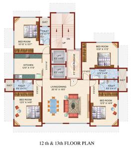 Project Image of 1150.0 - 1500.0 Sq.ft 3 BHK Apartment for buy in Raunak Ashirwad