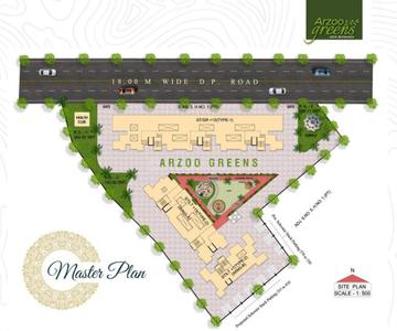 Project Image of 335.0 - 350.5 Sq.ft 1 BHK Apartment for buy in Arzoo Greens