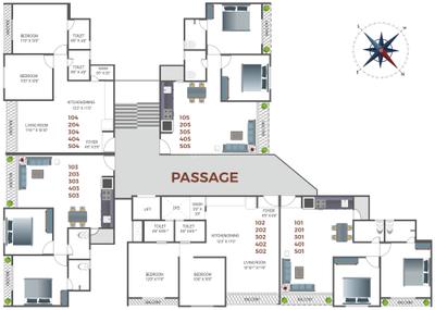 Project Image of 638.62 - 640.67 Sq.ft 2 BHK Apartment for buy in Shree Gel Omkar Homes