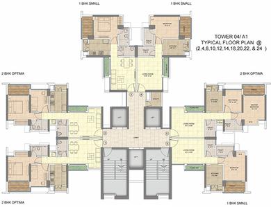 Project Image of 377.0 - 705.0 Sq.ft 1 BHK Apartment for buy in Runwal My City Phase I Part II