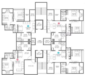 Project Image of 613.0 - 623.77 Sq.ft 2 BHK Apartment for buy in Choice Goodwill Breeza Phase 2