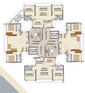 Project Image of 0.0 - 769.0 Sq.ft 2 BHK Apartment for buy in Dhartidhan Dharti 4