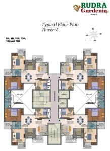 Project Image of 1043.0 - 1838.0 Sq.ft 2 BHK Apartment for buy in Rudra Gardenia Phase 1