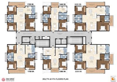 Project Image of 1285.0 - 2225.0 Sq.ft 2 BHK Apartment for buy in Om Sree Gallaxy