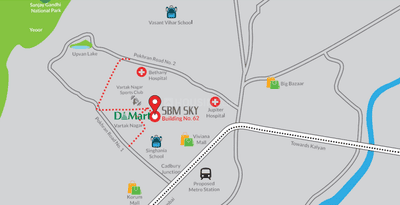 Project Image of 354.13 - 612.0 Sq.ft 1 BHK Apartment for buy in SBM Sky