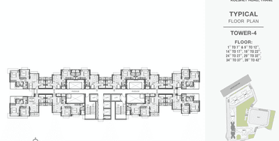 Project Image of 1100 Sq.ft 2 BHK Apartment / Flat for sale in Thane West for Rs. 13800000