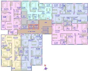 Project Image of 876.0 - 1364.0 Sq.ft 2 BHK Apartment for buy in Aspirations Harmony