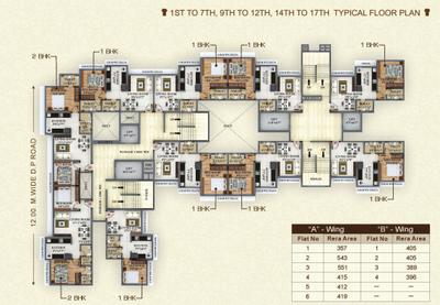 Project Image of 543.0 - 551.0 Sq.ft 2 BHK Apartment for buy in Bhagwati Celeste