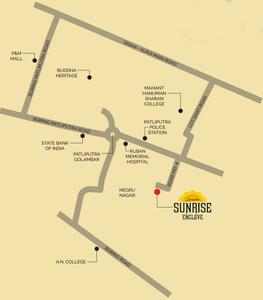 Chhitij Floors Surendra Sunrise Enclave Location Plan 1