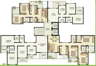 Project Image of 0.0 - 855.0 Sq.ft 3 BHK Apartment for buy in Ekta Greenville