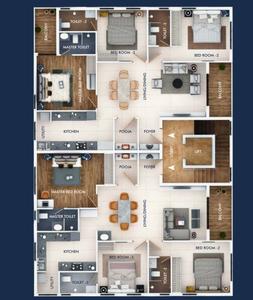 Project Image of 0.0 - 1535.0 Sq.ft 3 BHK Apartment for buy in Bluemoon Ashreya