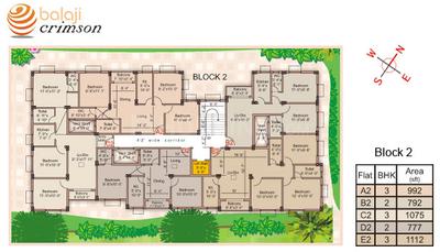 Project Image of 746.0 - 1112.0 Sq.ft 2 BHK Apartment for buy in Balaji Crimson