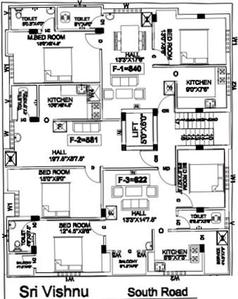 Project Image of 0.0 - 581.0 Sq.ft 1 BHK Apartment for buy in Sri Lakshmi Ram Sri Vishnu
