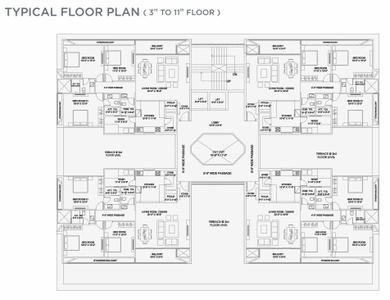 Project Image of 1423.0 - 2452.0 Sq.ft 3 BHK Apartment for buy in 401 Aarna