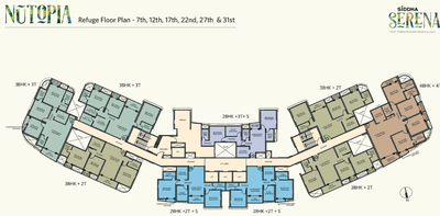 Project Image of 586.0 - 1415.0 Sq.ft 2 BHK Apartment for buy in Siddha Serena