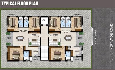 Pranathi Sukriti Sukriti Cluster Plan from 1st to 5th Floor 1