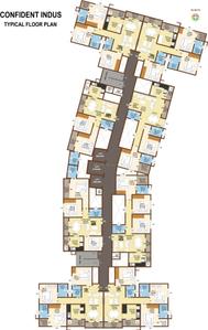 Project Image of 890.0 - 1174.0 Sq.ft 2 BHK Apartment for buy in Confident Indus