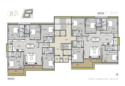 Project Image of 1911.0 - 6203.0 Sq.ft 3 BHK Apartment for buy in Avadh Ercole