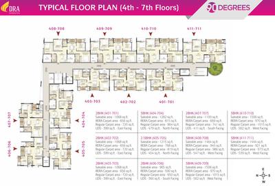 Project Image of 965.0 - 1506.0 Sq.ft 2 BHK Apartment for buy in DRA 90 Degrees