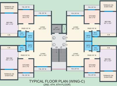 Project Image of 404.0 - 407.0 Sq.ft 1 BHK Apartment for buy in Charms Park Phase 1