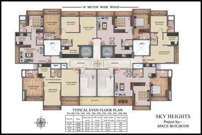 Project Image of 518.17 - 869.29 Sq.ft 1 BHK Apartment for buy in Space Sky Heights
