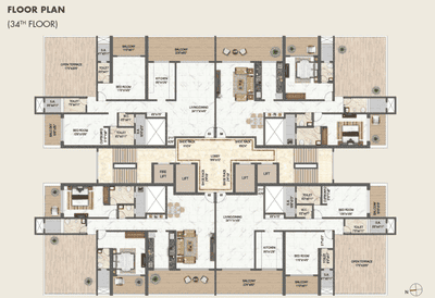 Project Image of 0.0 - 1356.25 Sq.ft 3 BHK Apartment for buy in Dream Avalon