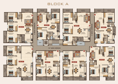 Project Image of 1469 Sq.ft 3 BHK Apartment / Flat for sale in HBR Layout for Rs. 16000000