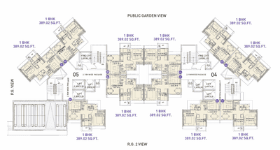 Project Image of 389.01 - 605.0 Sq.ft 1 BHK Apartment for buy in Raunak Earth Park Building No 5