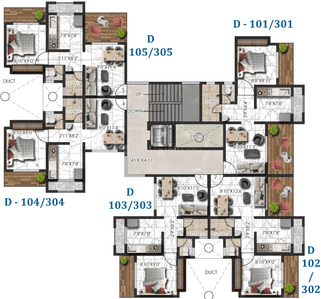 Project Image of 469.0 - 831.0 Sq.ft 1 RK Apartment for buy in SP Residency